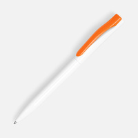 5522.62 - Ручка шариковая Pin, белая с оранжевым
