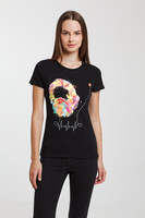 70197.30 - Футболка женская Feel The Beat, черная