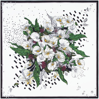 20088.03 - Платок шелковый Delicate, каллы