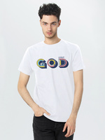 71906.60 - Футболка мужская «Новый GOD», белая