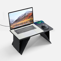 17486.10 - Складной стол для ноутбука с беспроводной зарядкой Kickstand Table, серый
