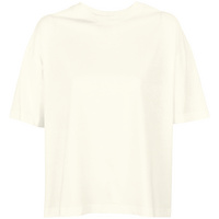 03807104 - Футболка оверсайз женская Boxy Women, молочно-белая