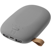 7042.10 - Аккумулятор с беспроводной зарядкой Pebble Wireless 9000 мАч, серый