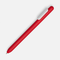 6969.65 - Ручка шариковая Swiper Soft Touch, красная с белым