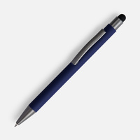 16428.40 - Ручка шариковая Atento Soft Touch со стилусом, темно-синяя