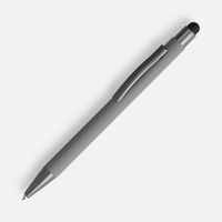 16428.10 - Ручка шариковая Atento Soft Touch со стилусом, серая