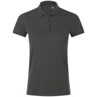 01707503 - Рубашка поло женская Brandy Women, темно-серая с белым