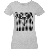 71930.11 - Футболка женская Optical Mouse, серый меланж