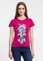 7394.57 - Футболка женская Beauty Sleep, ярко-розовая (фуксия)