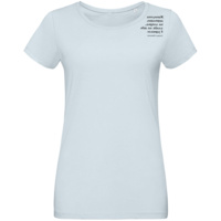 70443.14 - Футболка женская «Женщина хорошеет», голубая