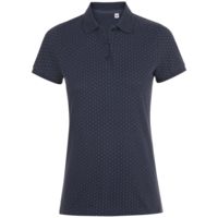 01707912 - Рубашка поло женская Brandy Women, темно-синяя с белым