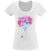 70775.60 - Футболка женская «Удивительная кошка», белая