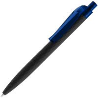 7091.34 - Ручка шариковая Prodir QS01 PRT-T Soft Touch, черная с синим