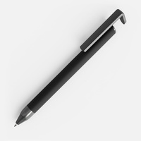 16169.30 - Ручка шариковая Standic с подставкой для телефона, черная