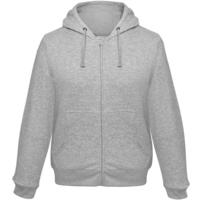 WM647610 - Толстовка мужская Hooded Full Zip серый меланж