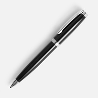 16709.30 - Ручка шариковая Letra Chrome, глянцевая, черная