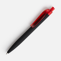 7091.35 - Ручка шариковая Prodir QS01 PRT-T Soft Touch, черная с красным