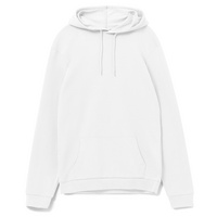WU03W001 - Толстовка с капюшоном унисекс Hoodie, белая