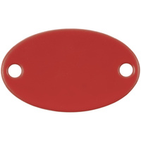 13843.50 - Шильдик металлический Alfa Oval, красный