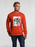 70425.50 - Толстовка Make Love, красная