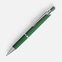 17694.90 - Ручка шариковая Chromos Soft Touch, зеленая