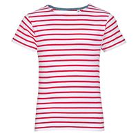 01400987 - Футболка детская Miles Kids белая с красным