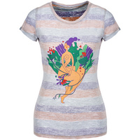 70392.20 - Футболка женская «Амазонка» двусторонняя, оранжевая с фиолетовым