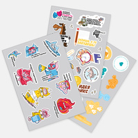 19939.01 - Наклейки бумажные Sticker Pack на заказ, S