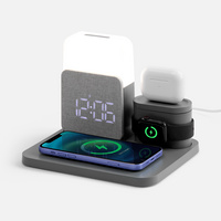 16845.10 - Зарядная станция с часами и подсветкой Large Charge ver.2, серая