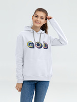 71908.60 - Толстовка с капюшоном «Новый GOD», белая