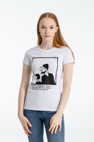 70147.66 - Футболка женская «Леон», белая, ver.2
