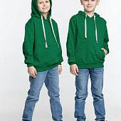 Толстовка с капюшоном детская Kirenga Kids, зеленая