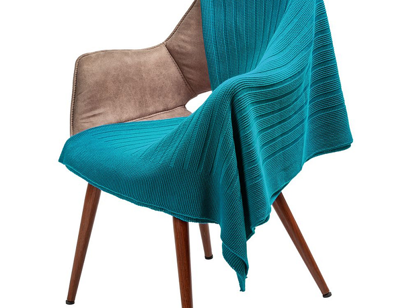 Плед Field, бирюзовый