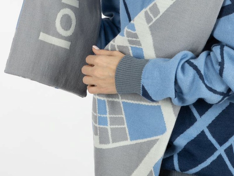 Шарф на заказ Tricksy Classic Net, L, полушерсть