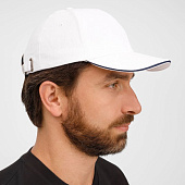 Бейсболка Buffalo, белая с темно-синим