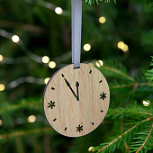 Деревянная подвеска Christmate, часы