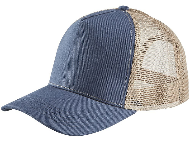 Бейсболка Blink, синяя (джинс) с бежевым