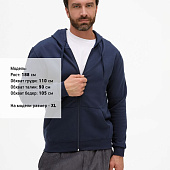 Толстовка унисекс Stone, темно-синяя