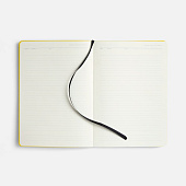 Ежедневник Doppio, недатированный, черный с желтым