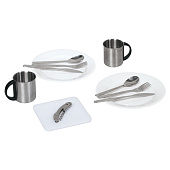 Набор для пикника Fridag на 2 персоны, серый с голубым