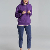 Толстовка на молнии с капюшоном Siverga 2.0, фиолетовая