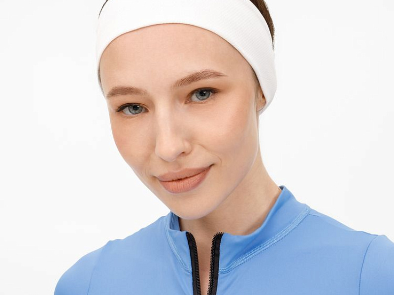 Охлаждающая повязка на голову Cool Head, белая