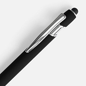 Ручка шариковая Pointer Soft Touch со стилусом, черная