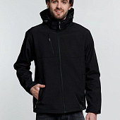 Куртка софтшелл мужская Zagreb, черная