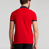 Рубашка поло Prince 190, красная с темно-синим