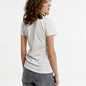 Футболка женская T-bolka Lady, белая (теплый оттенок)