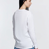 Футболка унисекс с длинным рукавом Pioneer LSL, белая