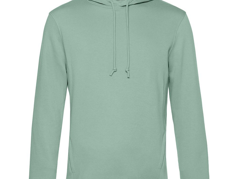 Толстовка с капюшоном унисекс BNC Inspire (Organic), серо-зеленая