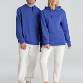 Толстовка с капюшоном унисекс Hoodie, ярко-синий меланж