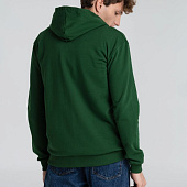 Толстовка на молнии с капюшоном Siverga Heavy 2.0, темно-зеленая